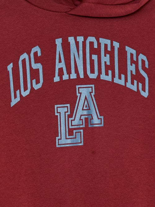 Hoodie van geruwde fleece - Kiabi