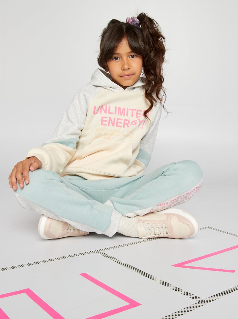 Hoodie van joggingstof BIEGE - Kiabi