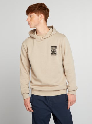 Hoodie van joggingstof