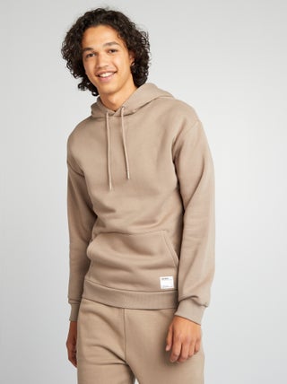 Hoodie van joggingstof