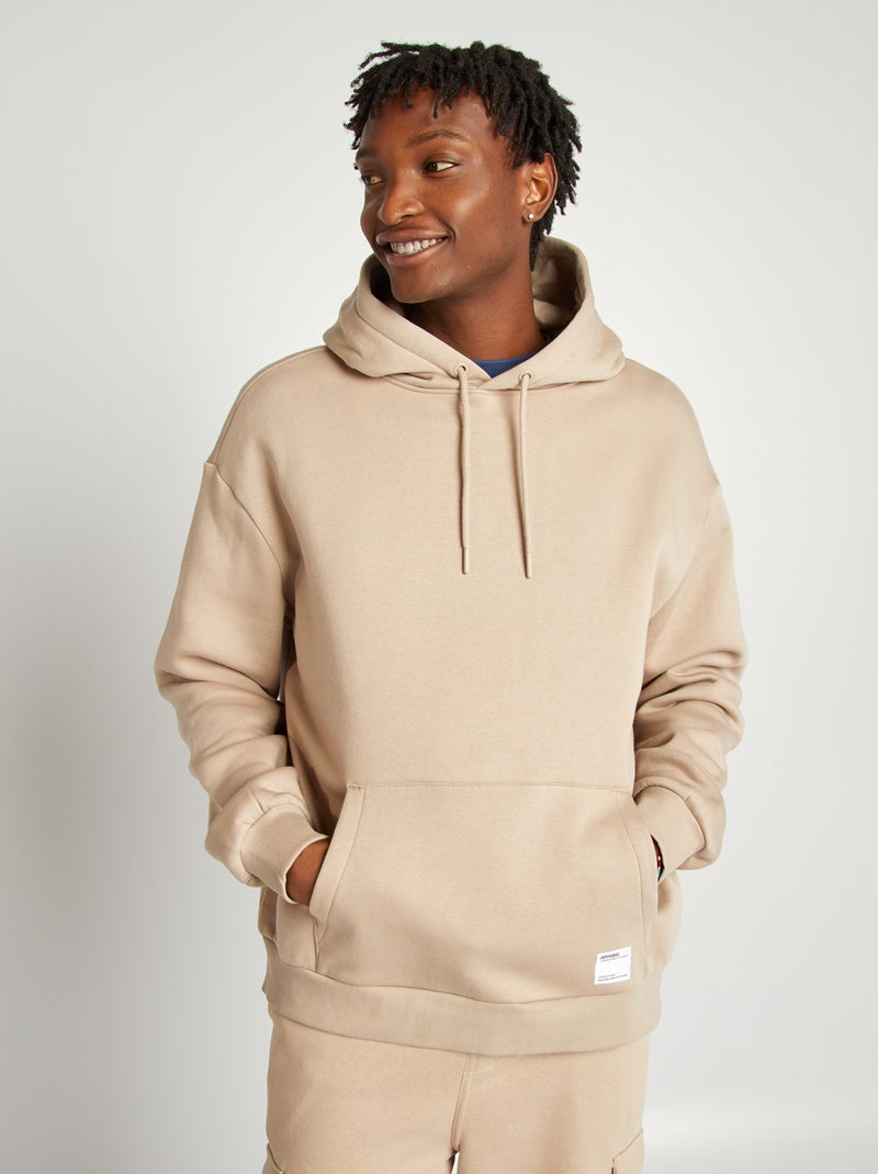 Hoodie van joggingstof BIEGE - Kiabi