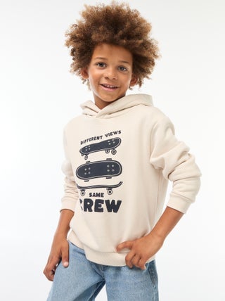 Hoodie van joggingstof
