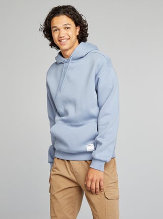 Hoodie van joggingstof