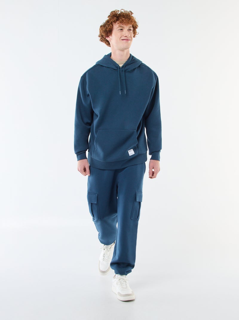 Hoodie van joggingstof Blauw - Kiabi