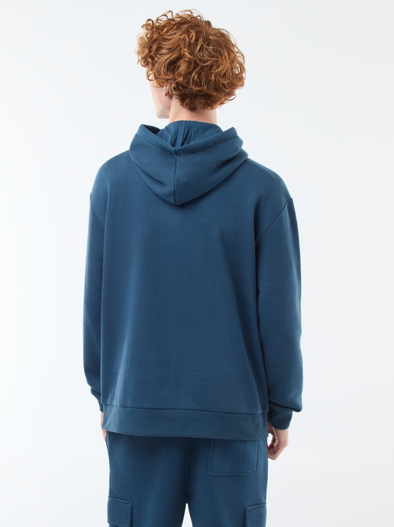 Hoodie van joggingstof Blauw - Kiabi