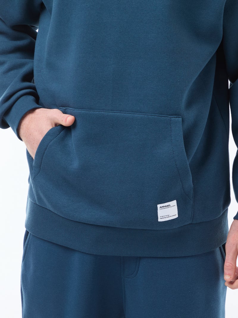 Hoodie van joggingstof Blauw - Kiabi