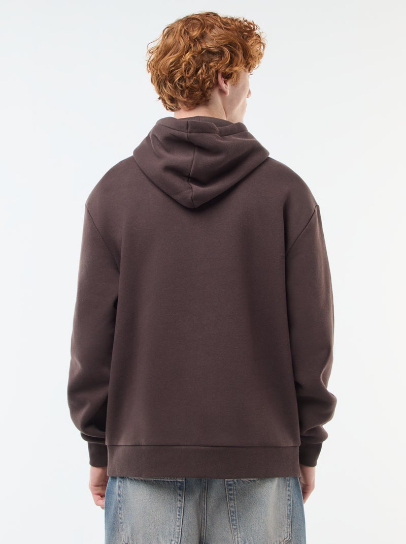 Hoodie van joggingstof Bruin - Kiabi