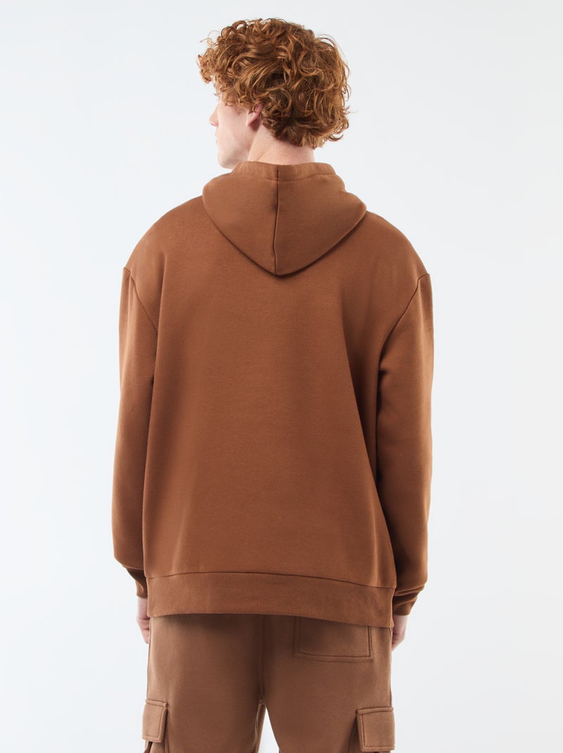 Hoodie van joggingstof Bruin - Kiabi