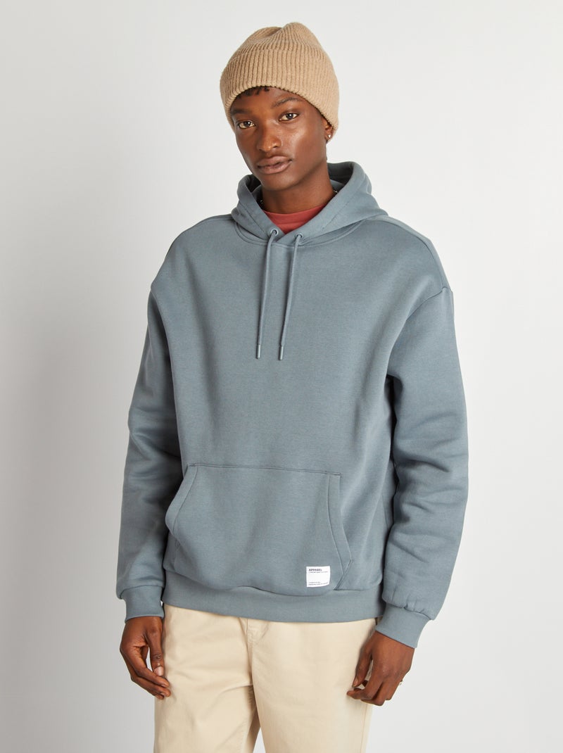 Hoodie van joggingstof GRIJS - Kiabi