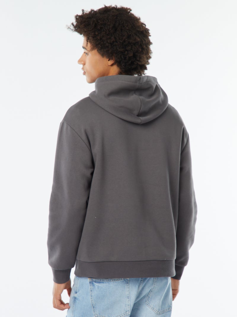 Hoodie van joggingstof Grijs - Kiabi