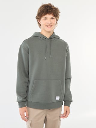 Hoodie van joggingstof