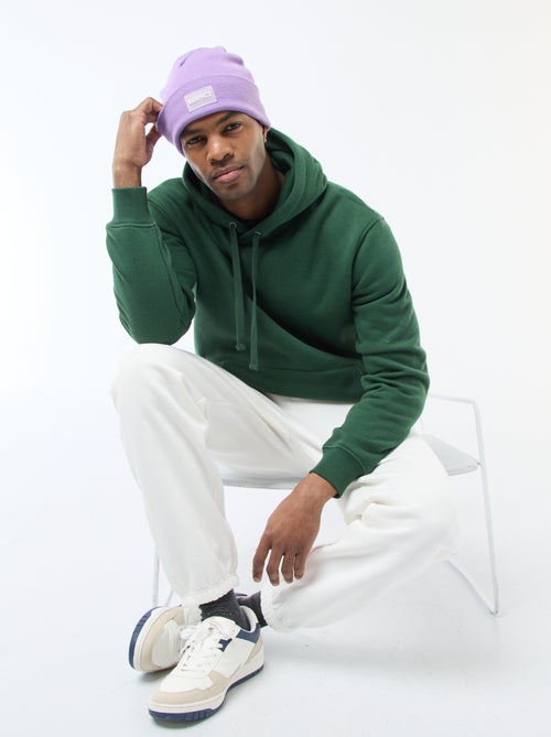 Hoodie van joggingstof met kangaroezak - Kiabi