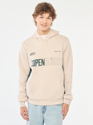 Hoodie van joggingstof met print