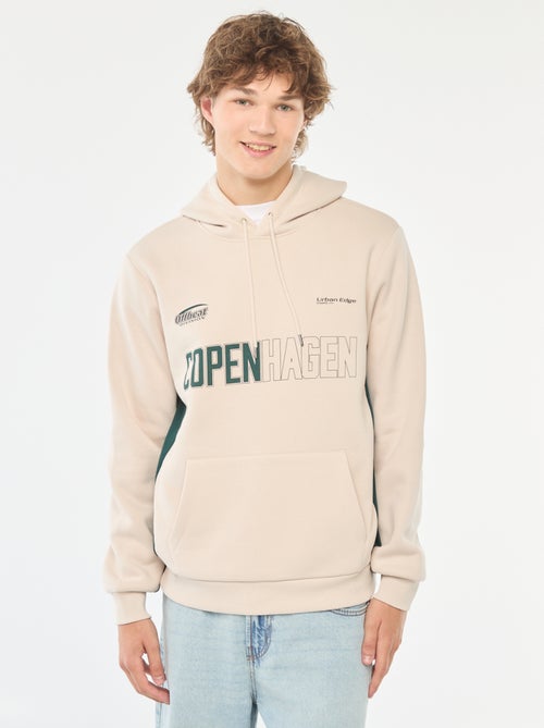 Hoodie van joggingstof met print - Kiabi