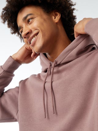 Hoodie van joggingstof