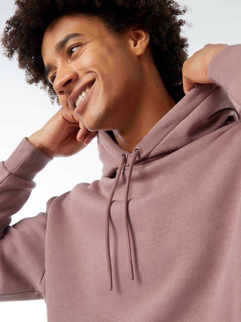 Hoodie van joggingstof Paars - Kiabi