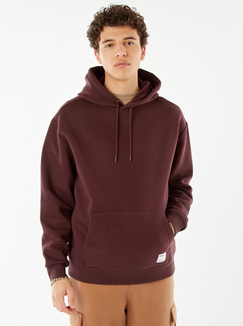 Hoodie van joggingstof Paars - Kiabi