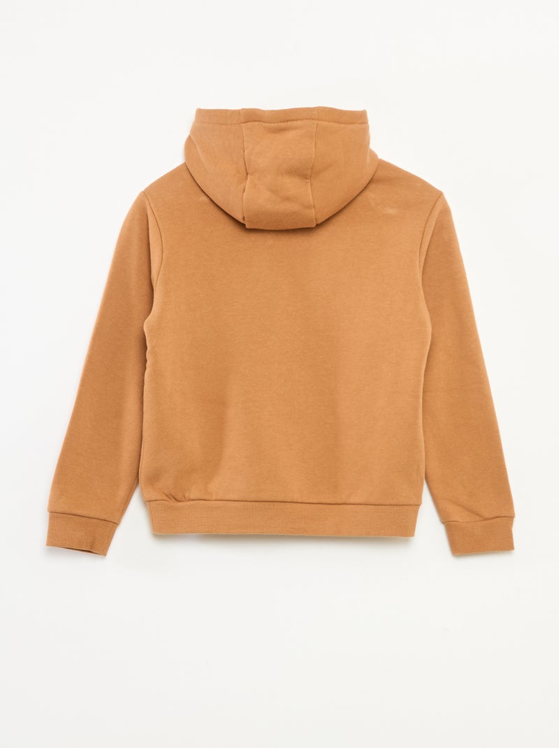 Hoodie van katoenfleece met Naruto-print Bruin - Kiabi