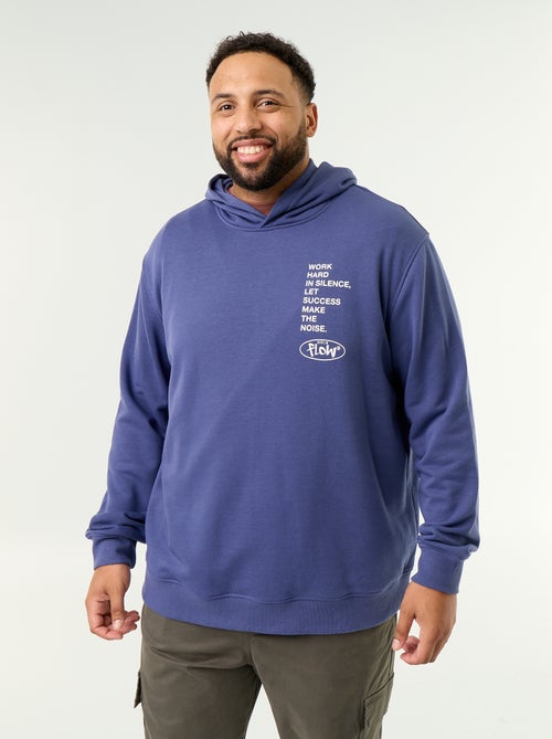 Hoodie van ongeruwde sweatstof - Kiabi