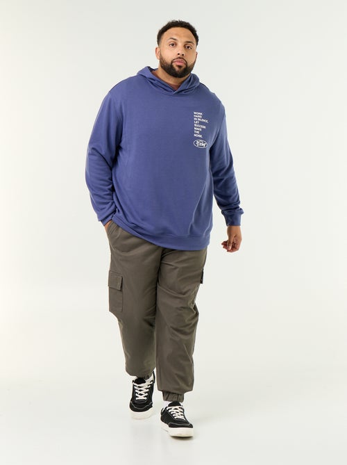Hoodie van ongeruwde sweatstof - Kiabi