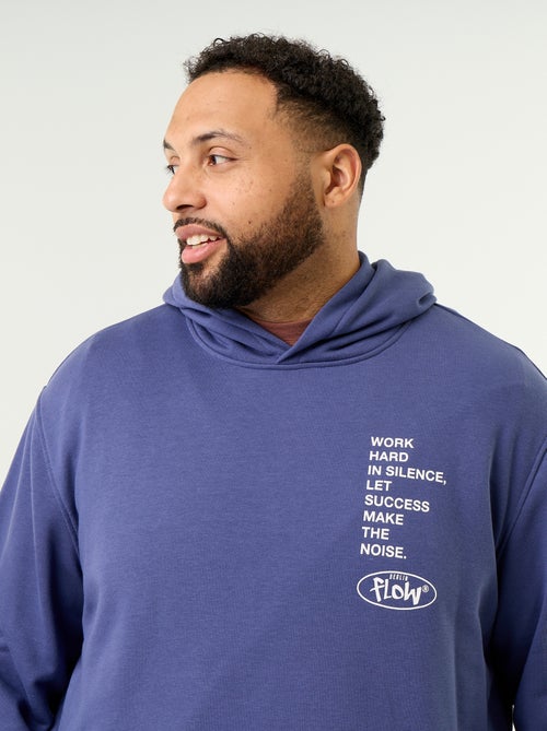 Hoodie van ongeruwde sweatstof - Kiabi
