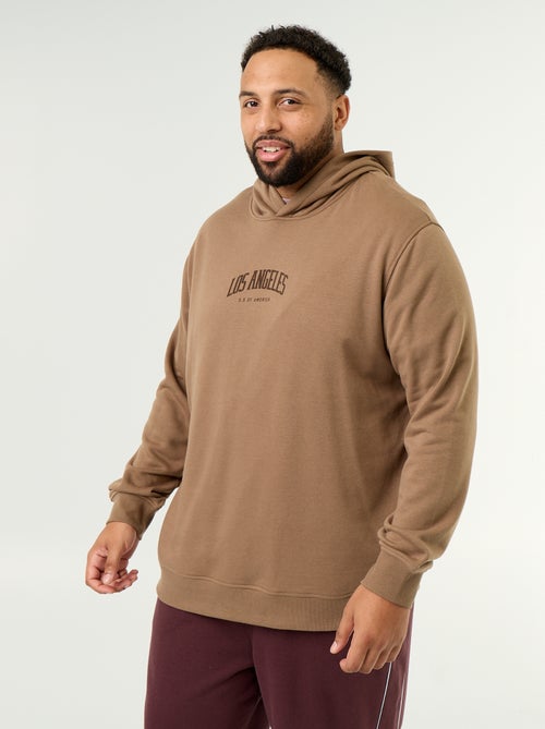 Hoodie van ongeruwde sweatstof - Kiabi