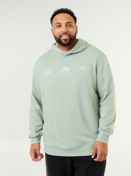Hoodie van ongeruwde sweatstof - Kiabi