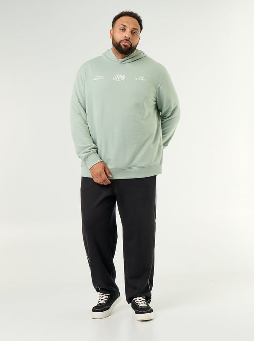 Hoodie van ongeruwde sweatstof - Kiabi