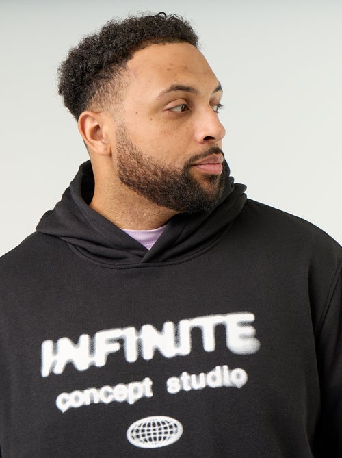 Hoodie van ongeruwde sweatstof - Kiabi