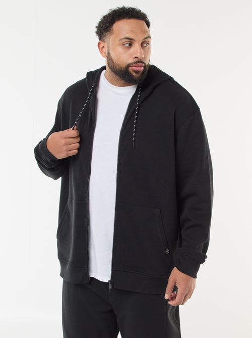 Hoodie van piquéstof met ritssluiting - Kiabi