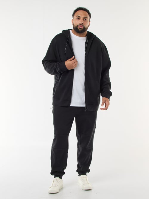 Hoodie van piquéstof met ritssluiting - Kiabi