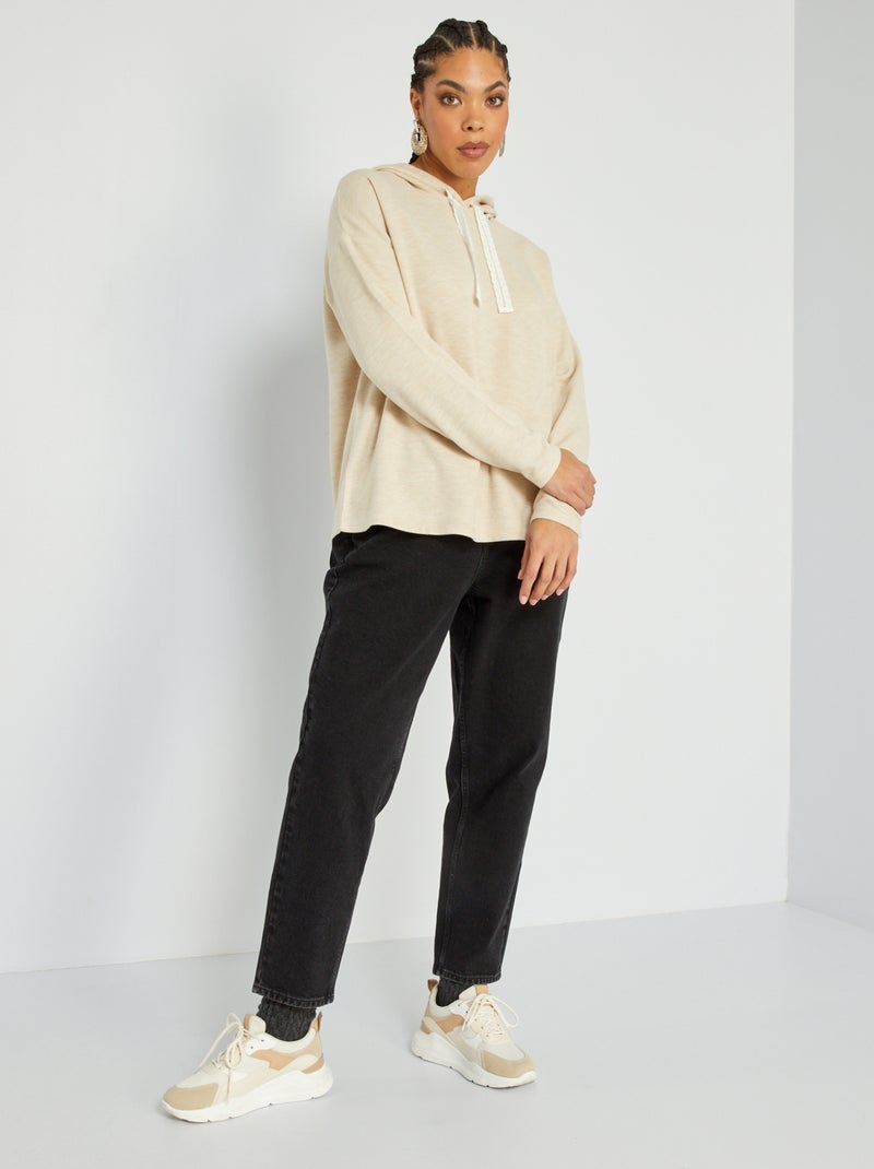 Hoodie van tricot BIEGE - Kiabi
