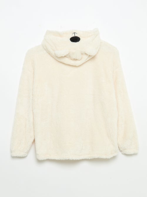 Hoodies van pluche breisel - Kiabi