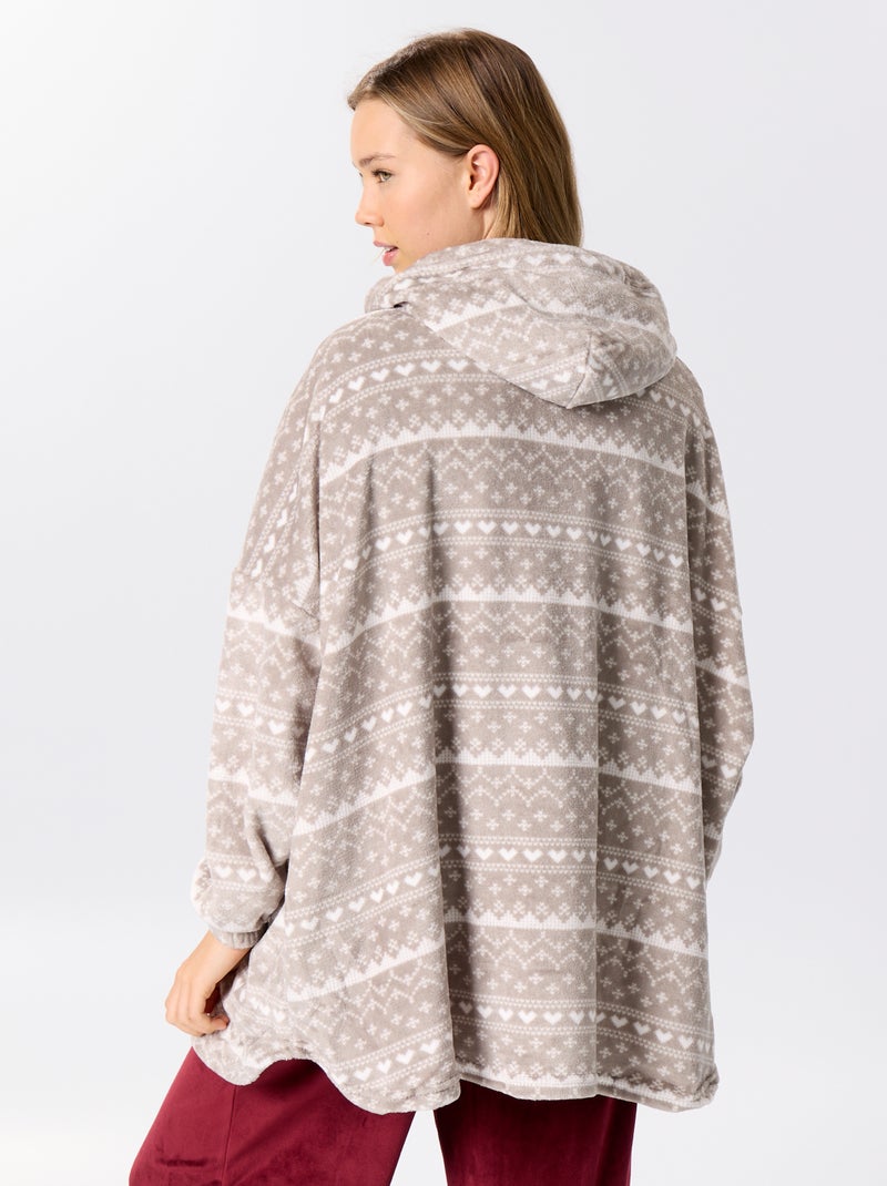 Hoodies van pluche tricot Grijs - Kiabi