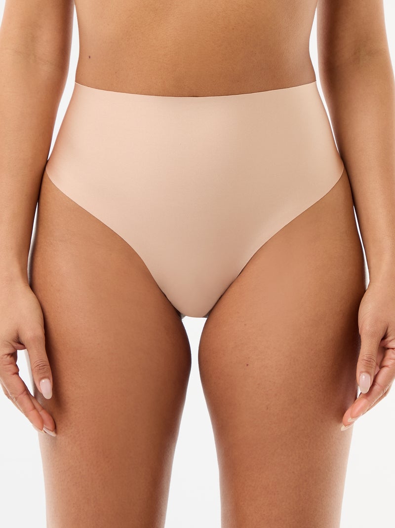Hooggetailleerde shapewear tanga Ecru - Kiabi