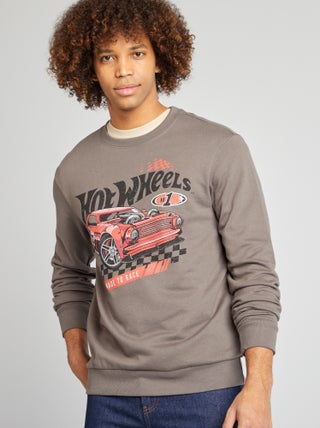 'Hot Wheels'-sweater met ronde hals