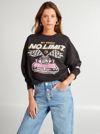 Hot Wheels-sweater met ronde hals