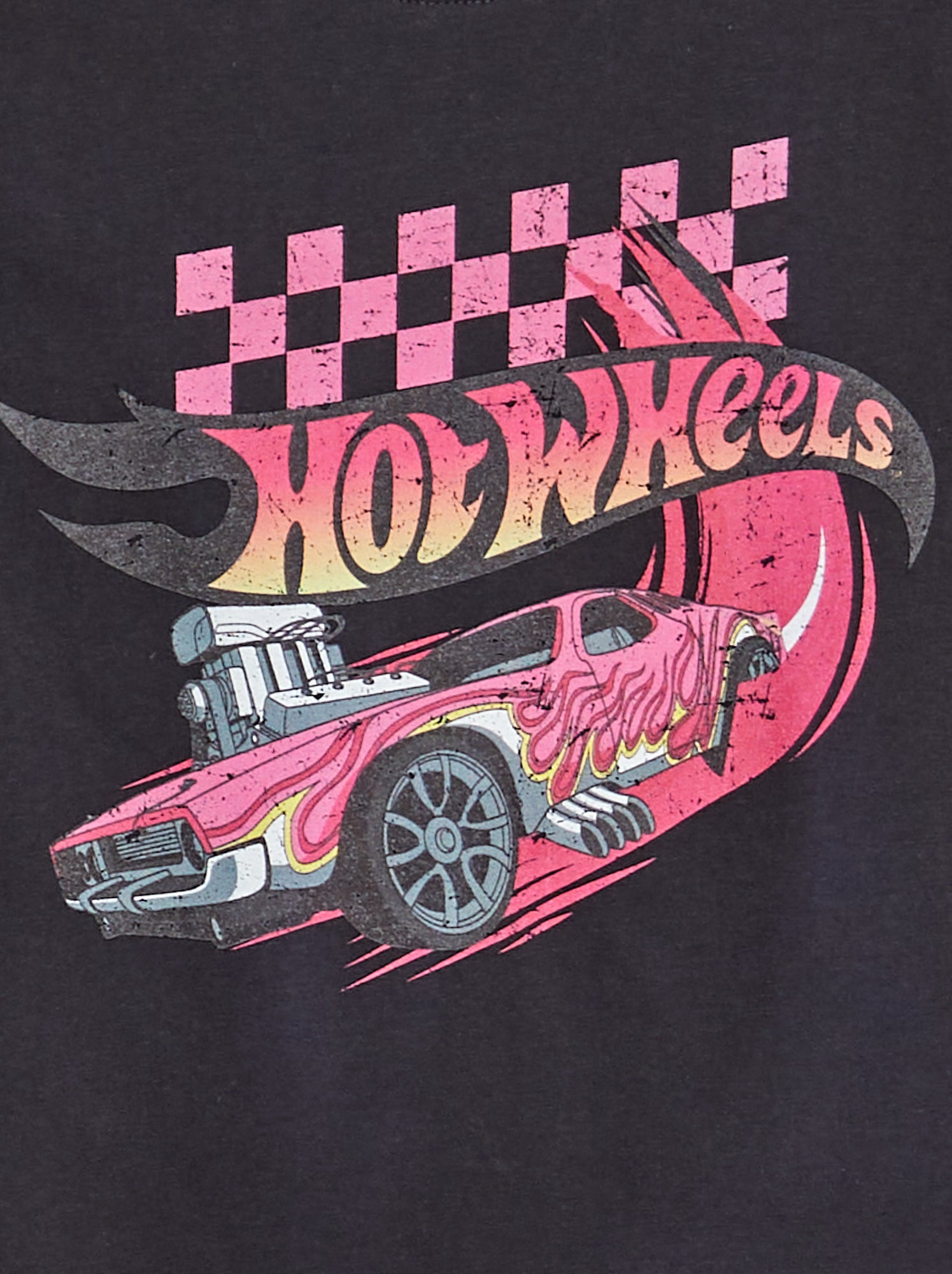 Hot Wheels'-T-shirt - ZWART - Meisje - 8.00€ - Kiabi
