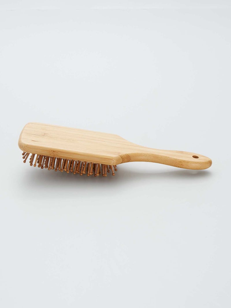 Houten haarborstel Beige - Kiabi