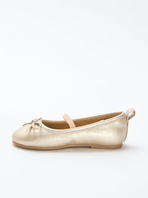 Imitatieleren ballerina's met bandje - Kiabi