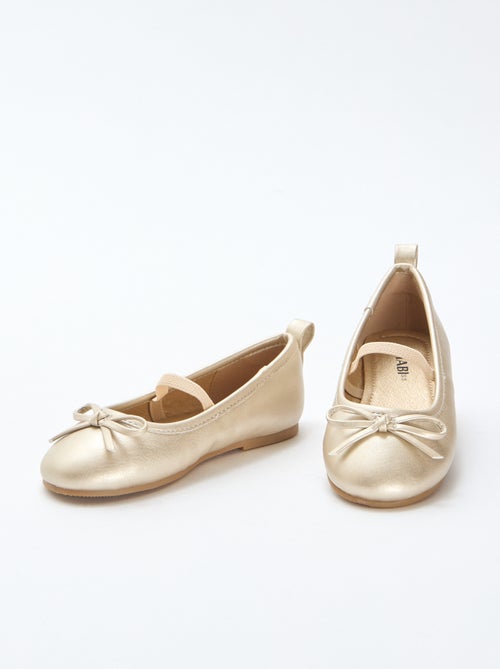 Imitatieleren ballerina's met bandje - Kiabi