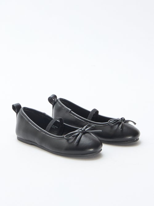 Imitatieleren ballerina's met bandje - Kiabi Imitatieleren ballerina's met bandje - Kiabi