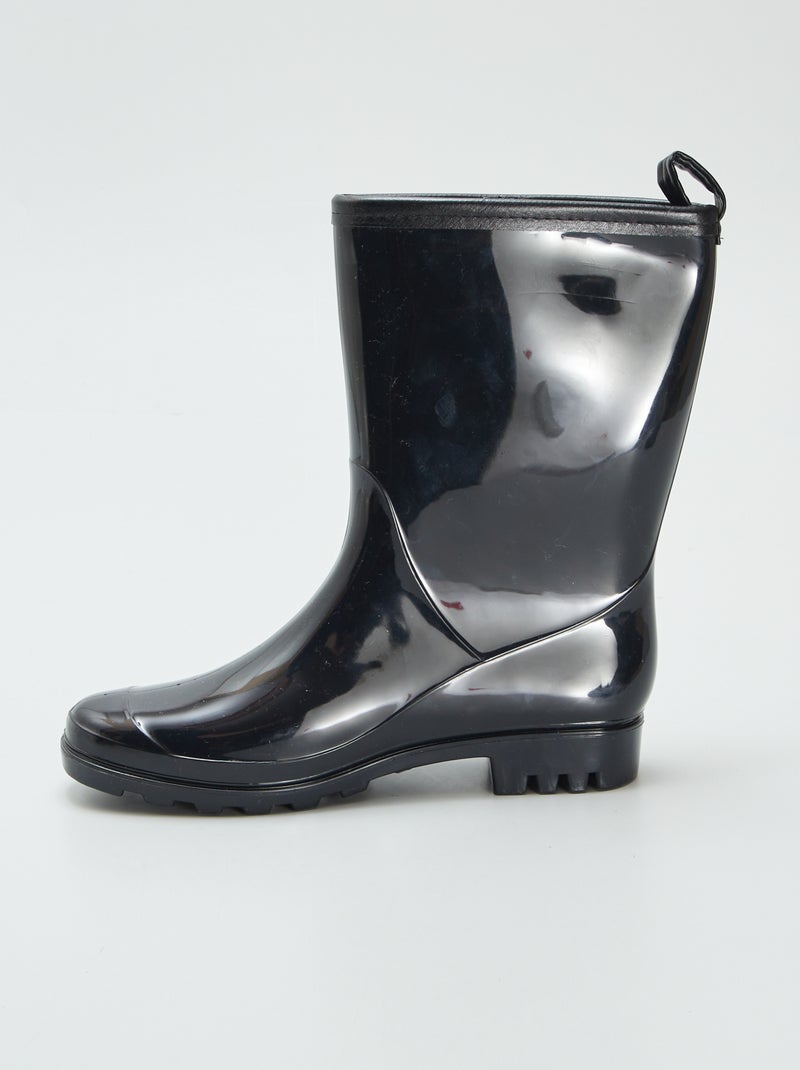 Imitatieleren laarzen ZWART - Kiabi