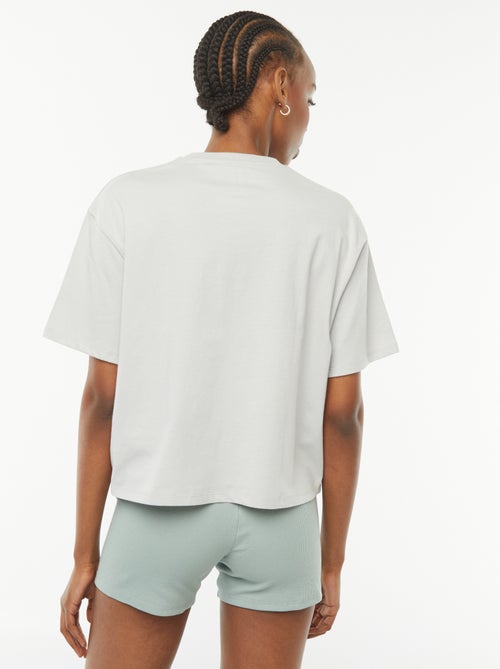 Ingekort T-shirt met korte mouwen 'Miami Heat' - Kiabi