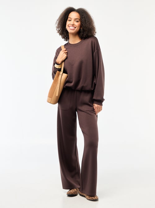 Ingekorte sweater met bollend effect - Kiabi Ingekorte sweater met bollend effect - Kiabi