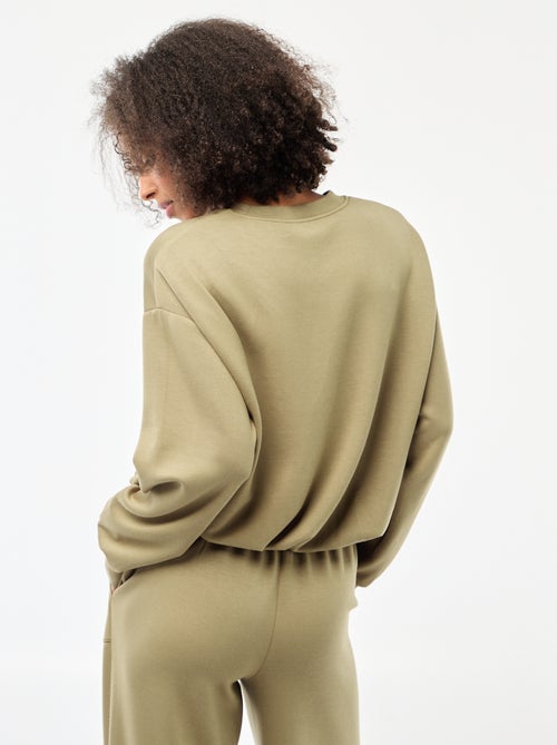 Ingekorte sweater met bollend effect - Kiabi