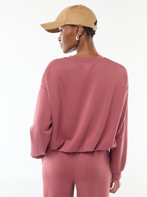 Ingekorte sweater met bollend effect - Kiabi
