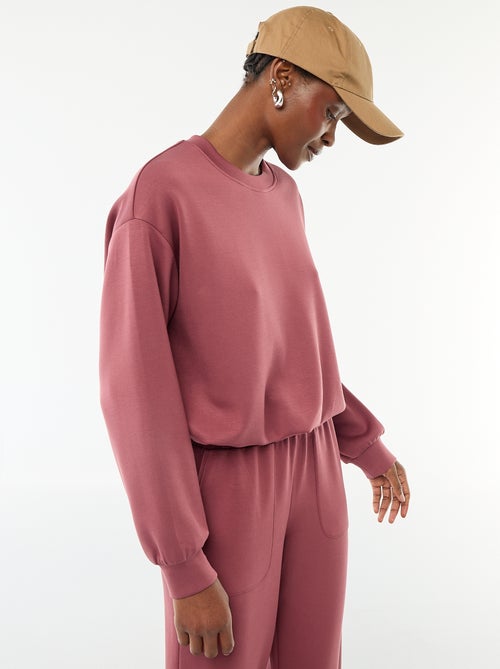 Ingekorte sweater met bollend effect - Kiabi