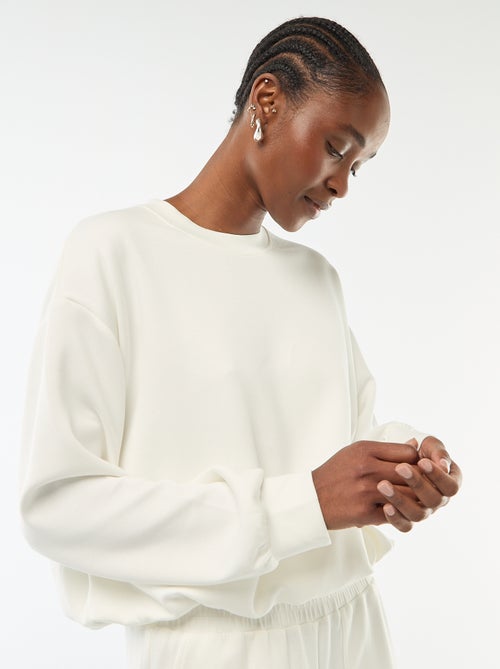 Ingekorte sweater met bollend effect - Kiabi