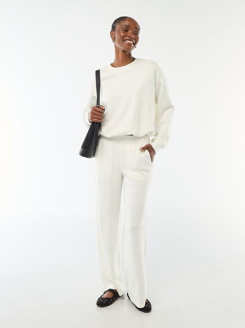 Ingekorte sweater met bollend effect - Kiabi